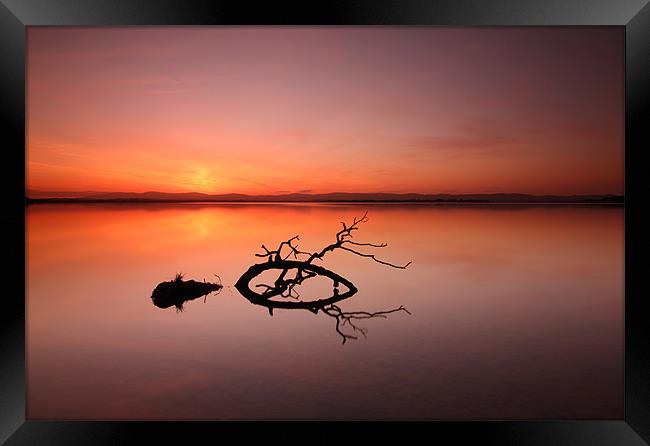 Loch Leven Sunset Framed Print by Maria Gaellman