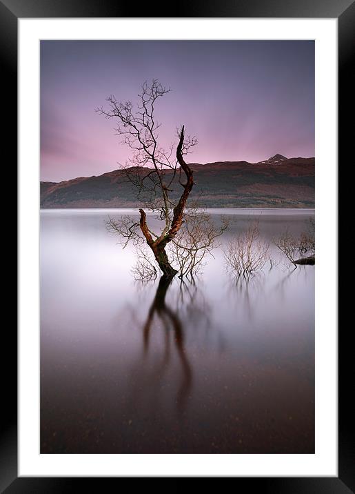Loch Lomond Sunset Framed Mounted Print by Maria Gaellman
