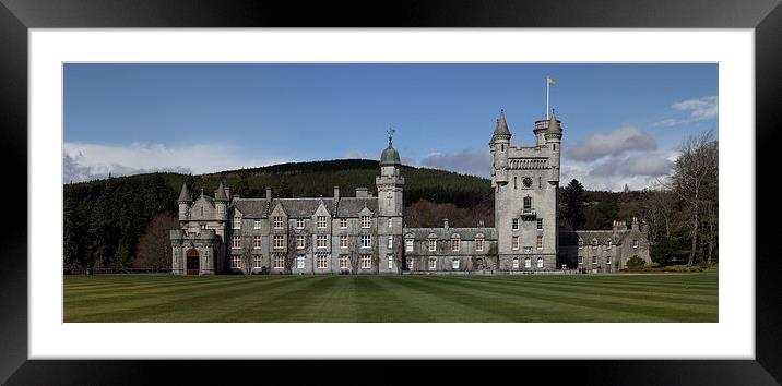 Balmoral Castle - Panorama Framed Mounted Print by Maria Gaellman