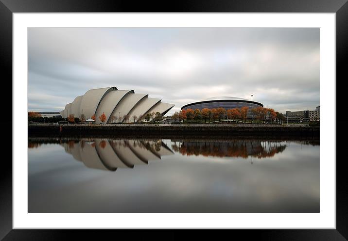 Glasgow RIver Clyde Framed Mounted Print by Maria Gaellman