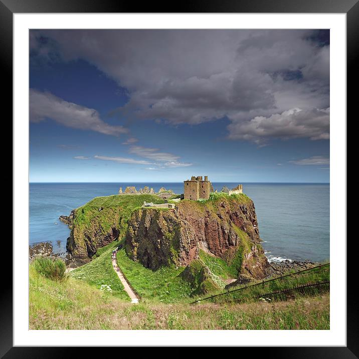 Dunnottar Castle Framed Mounted Print by Maria Gaellman