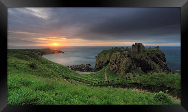 Dunnottar Castle at Sunrise Framed Print by Maria Gaellman