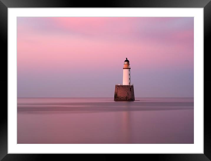 Rattray Head Lighthouse at Sunset Framed Mounted Print by Maria Gaellman
