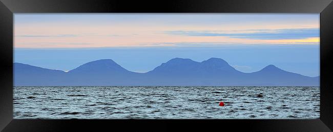 Isle of Jura at Sunset Framed Print by Maria Gaellman