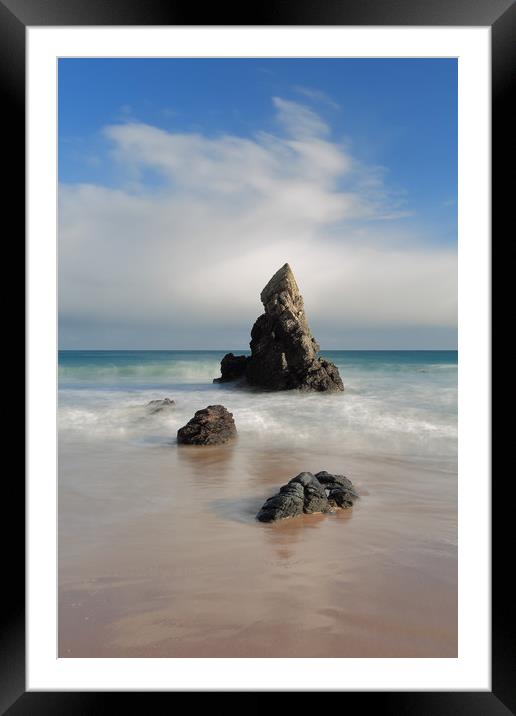 Tall And Proud on Sango Bay Framed Mounted Print by Maria Gaellman