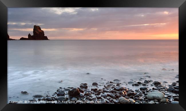 Talisker Point at Sunset Framed Print by Maria Gaellman