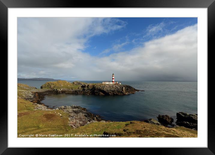 Eilean Glas Lighthouse Framed Mounted Print by Maria Gaellman