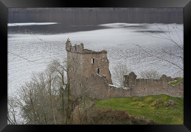 Urquhart Castle Framed Print by John Bridgewood