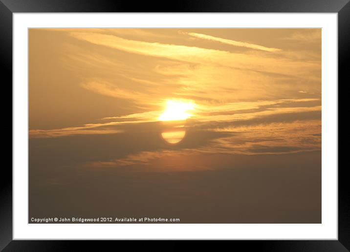 Dawn sunrise Framed Mounted Print by John Bridgewood