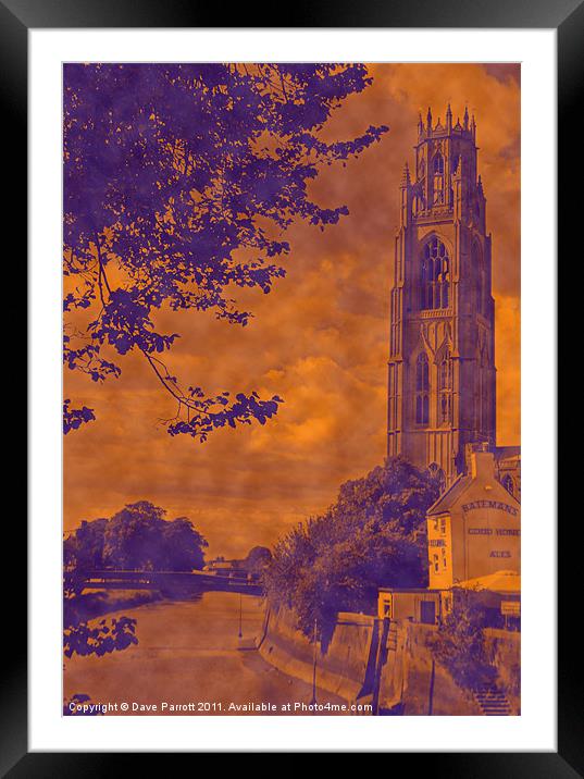 Boston Stump - Old Style Framed Mounted Print by Daves Photography