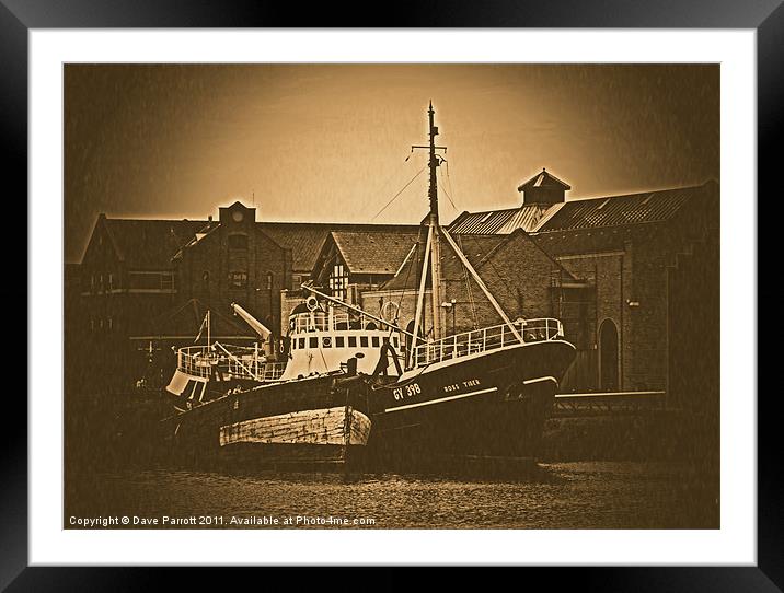 Fishing Trawler - Grimsby Framed Mounted Print by Daves Photography