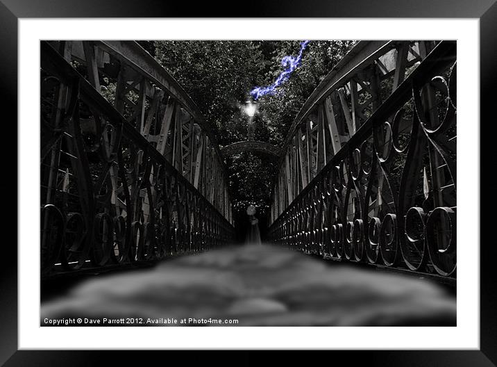 Haunted Bridge - 1887 Framed Mounted Print by Daves Photography