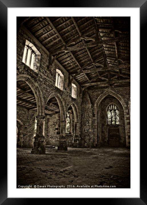 Haunted Gothic Church Framed Mounted Print by Daves Photography