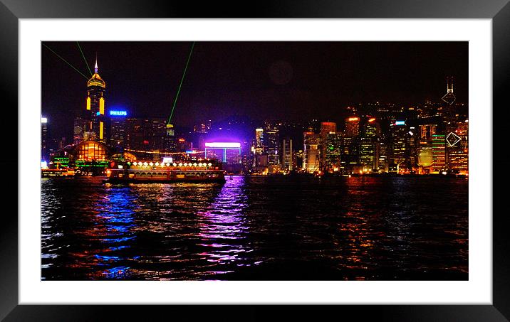 SAILING INTO HONG KONG Framed Mounted Print by Jacque Mckenzie