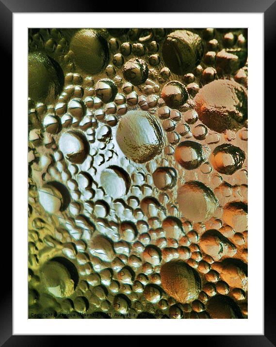 METALLIC MOON Framed Mounted Print by Jacque Mckenzie