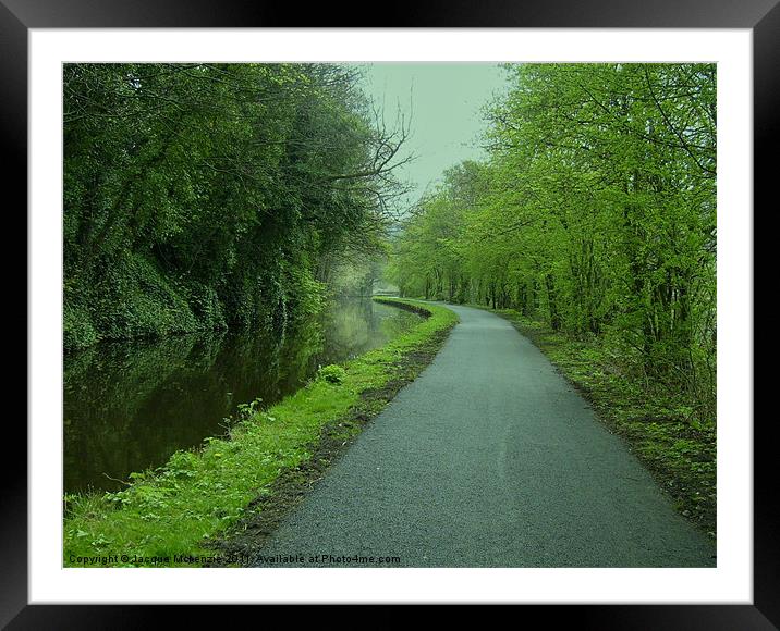 STROLL ALONG THE CANAL Framed Mounted Print by Jacque Mckenzie