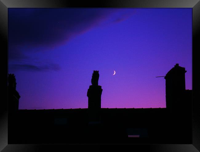 SLEEPY CHIMNEY POTS Framed Print by Jacque Mckenzie