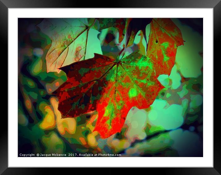 AUTUMN FLASH Framed Mounted Print by Jacque Mckenzie