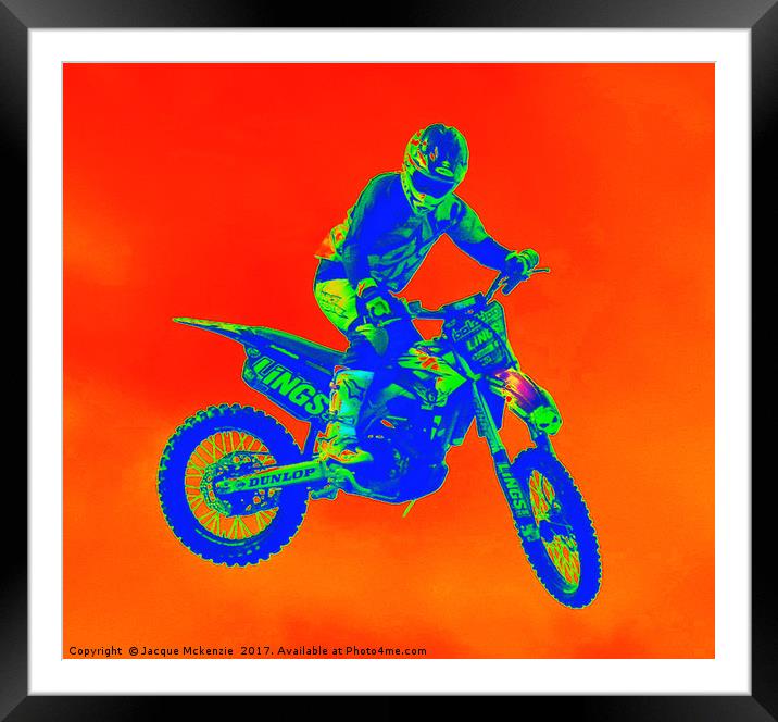 BOLDDOG  GLOW Framed Mounted Print by Jacque Mckenzie