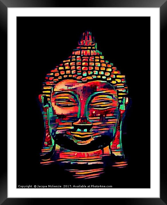 RADIANT BUDDHA Framed Mounted Print by Jacque Mckenzie