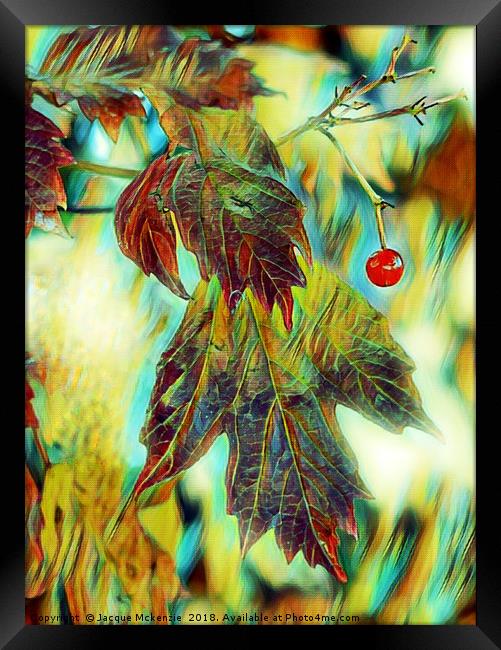 AUTUMN BERRY Framed Print by Jacque Mckenzie