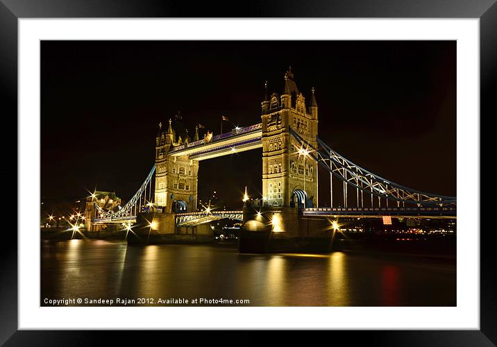 A sparkling architectural icon Framed Mounted Print by Sandeep Rajan