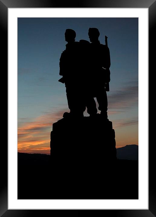  Commando Memorial at Spean Bridge Framed Mounted Print by ian routledge
