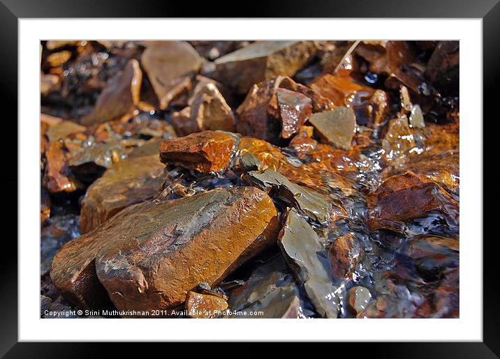 Chocolate Stones Framed Mounted Print by Wood Stocker