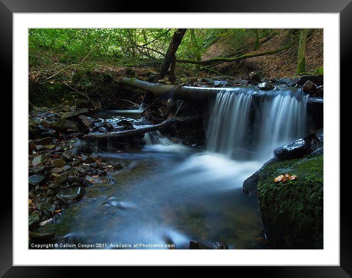 Waterfalls Framed Mounted Print by Callum Cooper