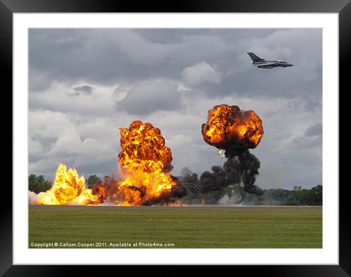 Bombing Run Framed Mounted Print by Callum Cooper