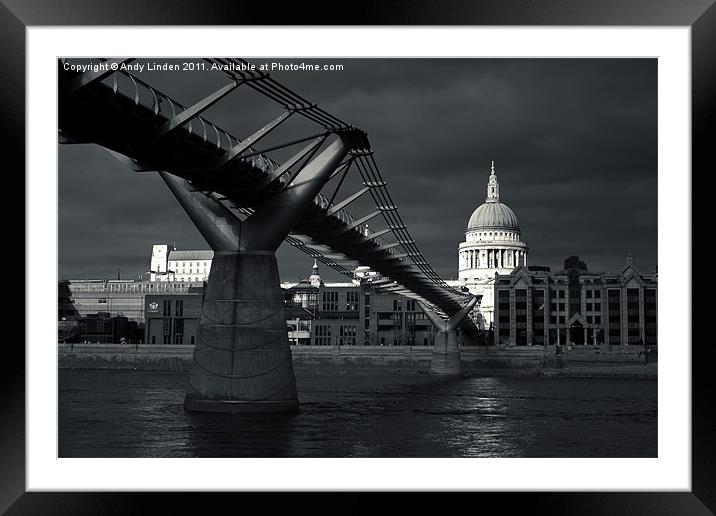 Saint Pauls Cathedral Framed Mounted Print by Andy Linden