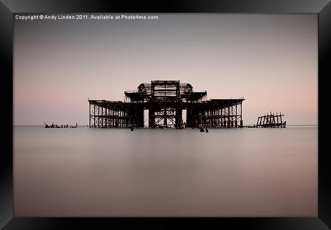 The West Pier at Brighton Framed Print by Andy Linden