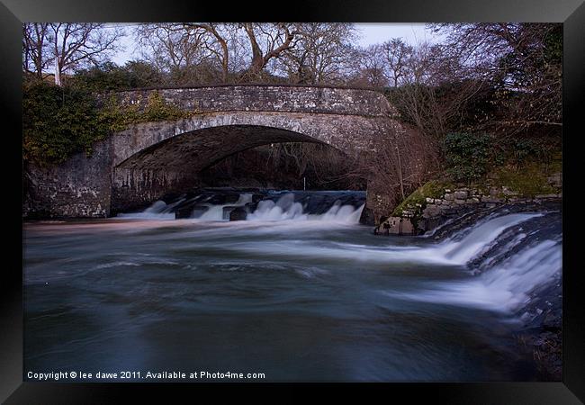 Eggesford weir pool Framed Print by Images of Devon