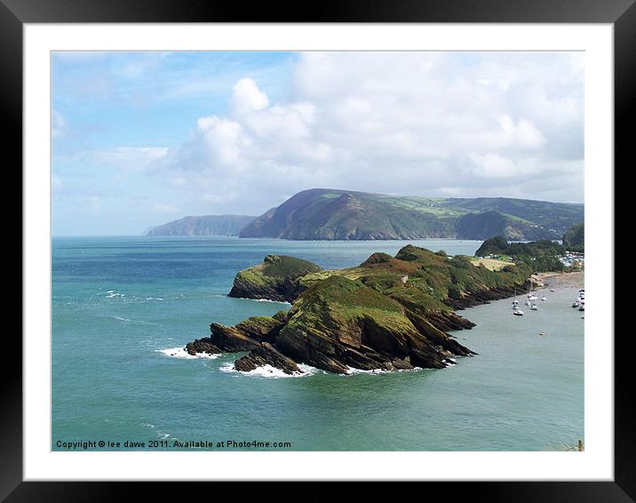 Watermouth headland Framed Mounted Print by Images of Devon