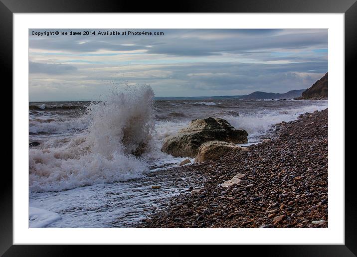  Stormy Waters Framed Mounted Print by Images of Devon