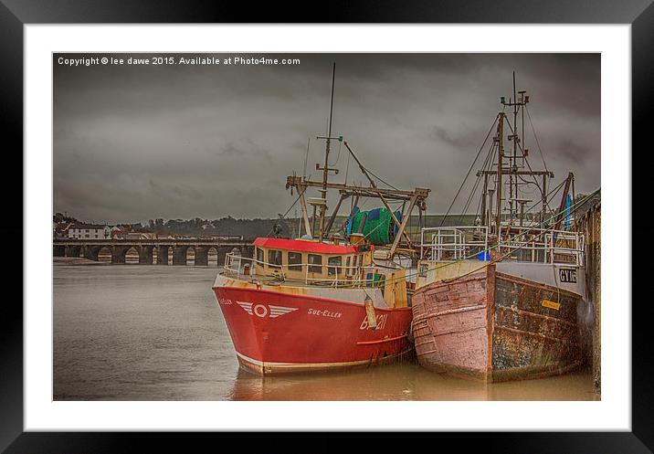  waiting for tide Framed Mounted Print by Images of Devon