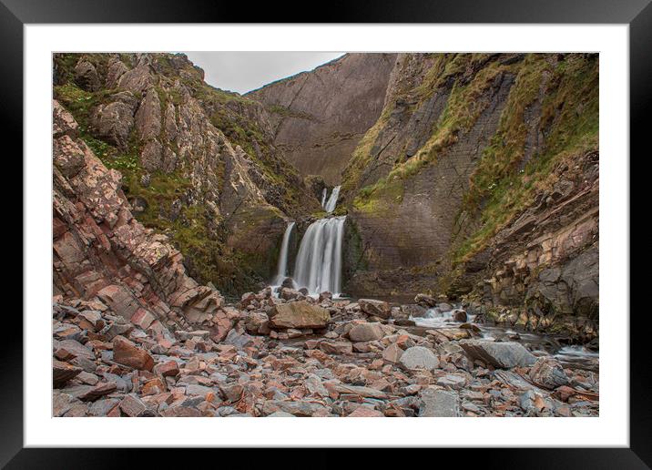 Tumbling Waters Framed Mounted Print by Images of Devon