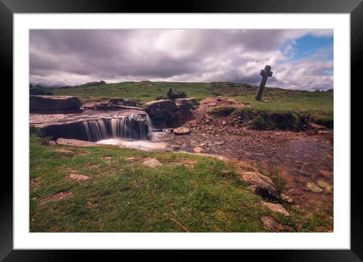 Windy Post Dartmoor N4 Framed Mounted Print by Images of Devon