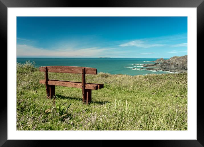 Hartland Quay views Framed Mounted Print by Images of Devon