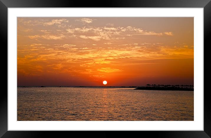 Egyptian Sunrise Framed Mounted Print by Ian Collins
