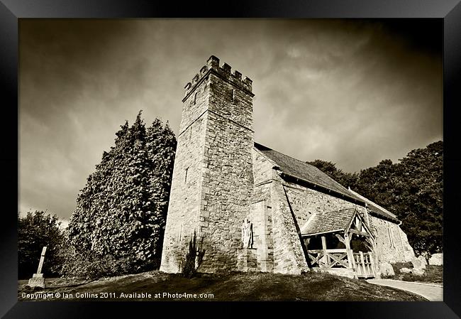 Bridge Sollars Church Framed Print by Ian Collins