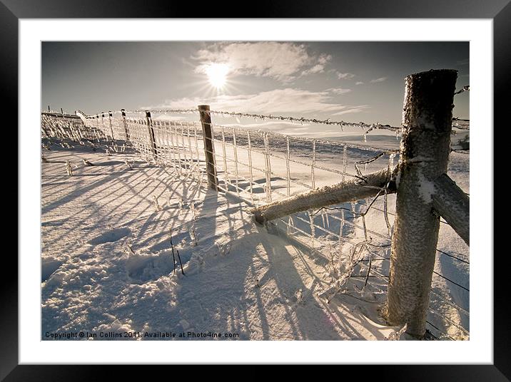 In the grip of Winter Framed Mounted Print by Ian Collins