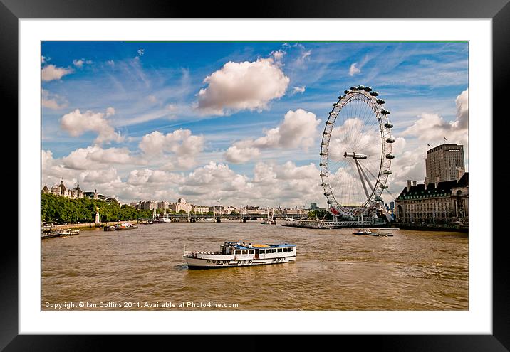 London Skyline Framed Mounted Print by Ian Collins