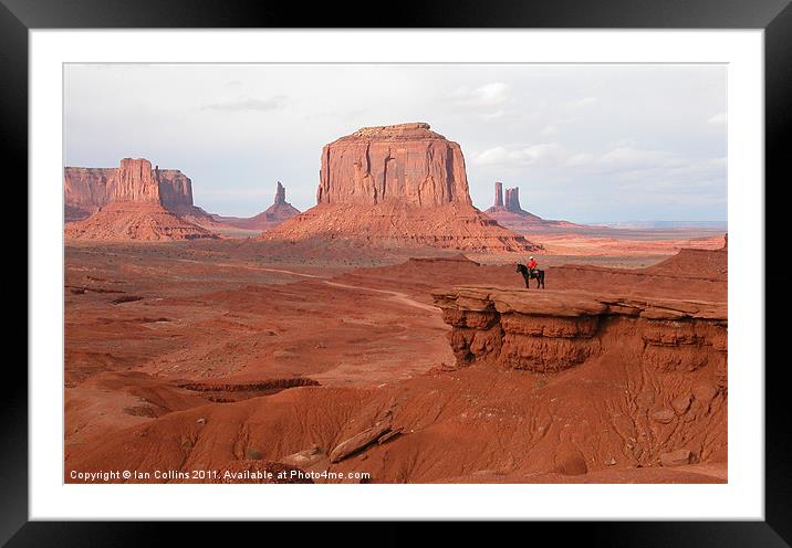 Monument Valley Framed Mounted Print by Ian Collins