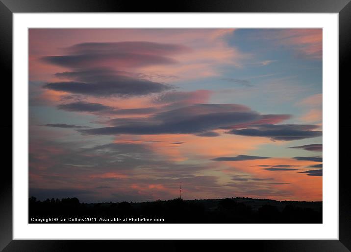 Lenticular Sunset Framed Mounted Print by Ian Collins