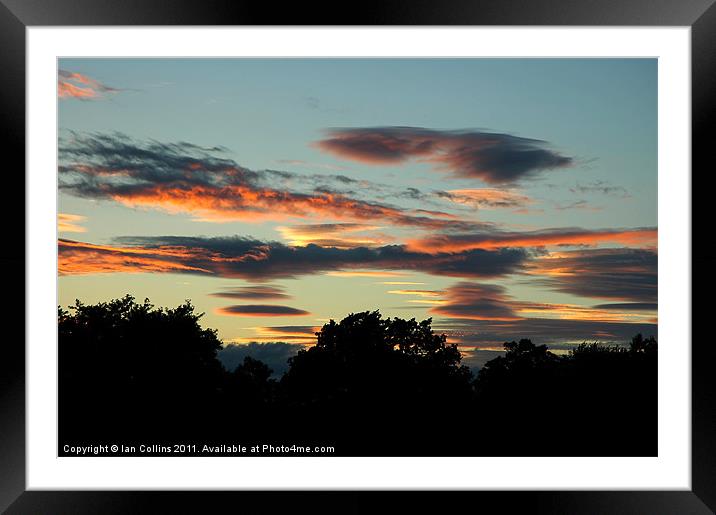 Lenticular Sunset 2 Framed Mounted Print by Ian Collins