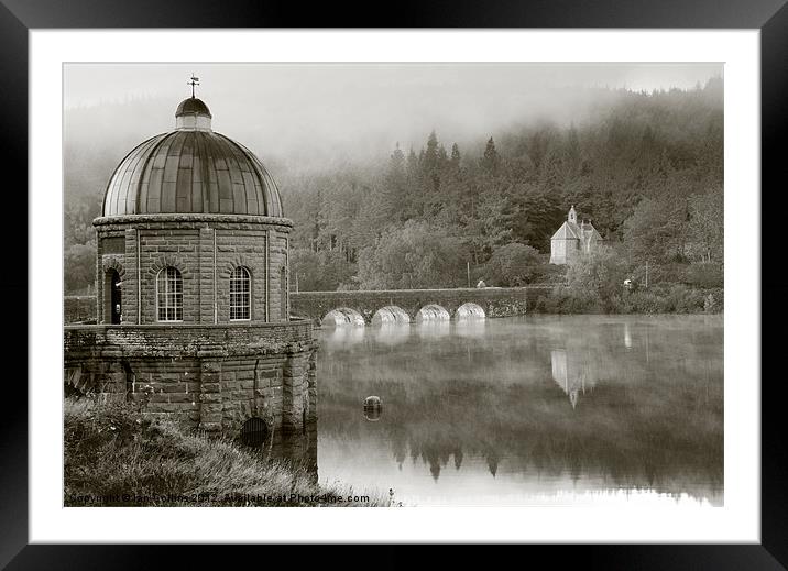 Foel Tower Monochrome Framed Mounted Print by Ian Collins