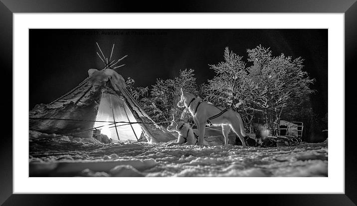 Chasing the Aurora Borealis Framed Mounted Print by Ian Collins