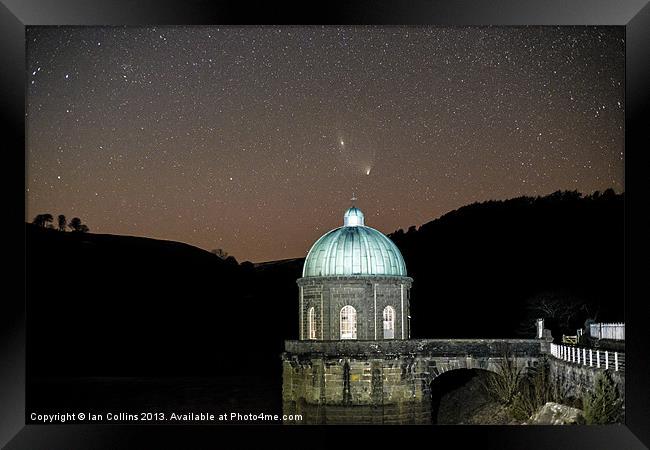 Comet PanSTARRS at Elan Valley Framed Print by Ian Collins