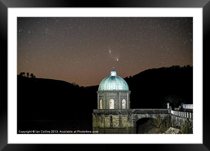 Comet PanSTARRS at Elan Valley Framed Mounted Print by Ian Collins